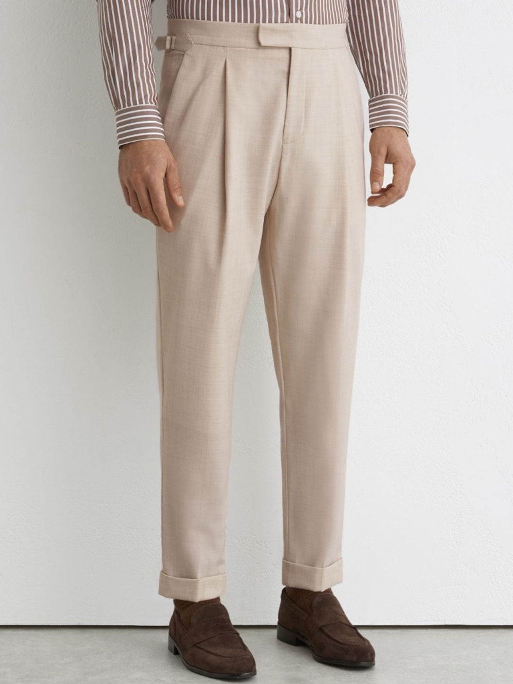 Reiss Borough Relaxed Fit Twill Trousers